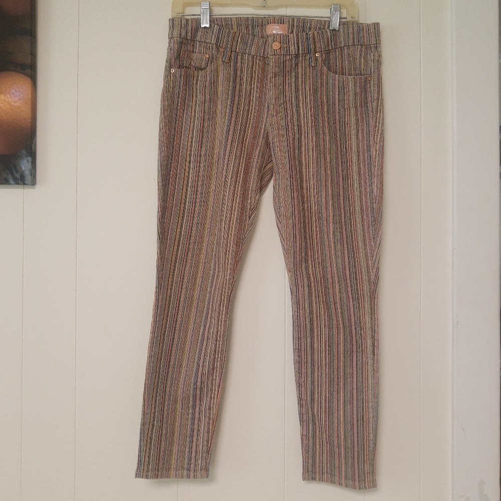 Mother Crop Jeans — Colorful Stripes